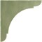 Ekena Millwork 1 3/4"W x 10"D x 10"H Large Olympic Wood Vintage Decor Bracket, Restoration Green BKTWD01X10X10OLGR - alternate 3